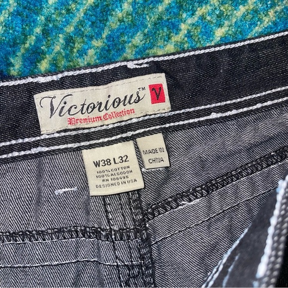 Victorinox Men's Straight Jeans - Dark Brown with wide Flop pockets - Picture 3 of 4